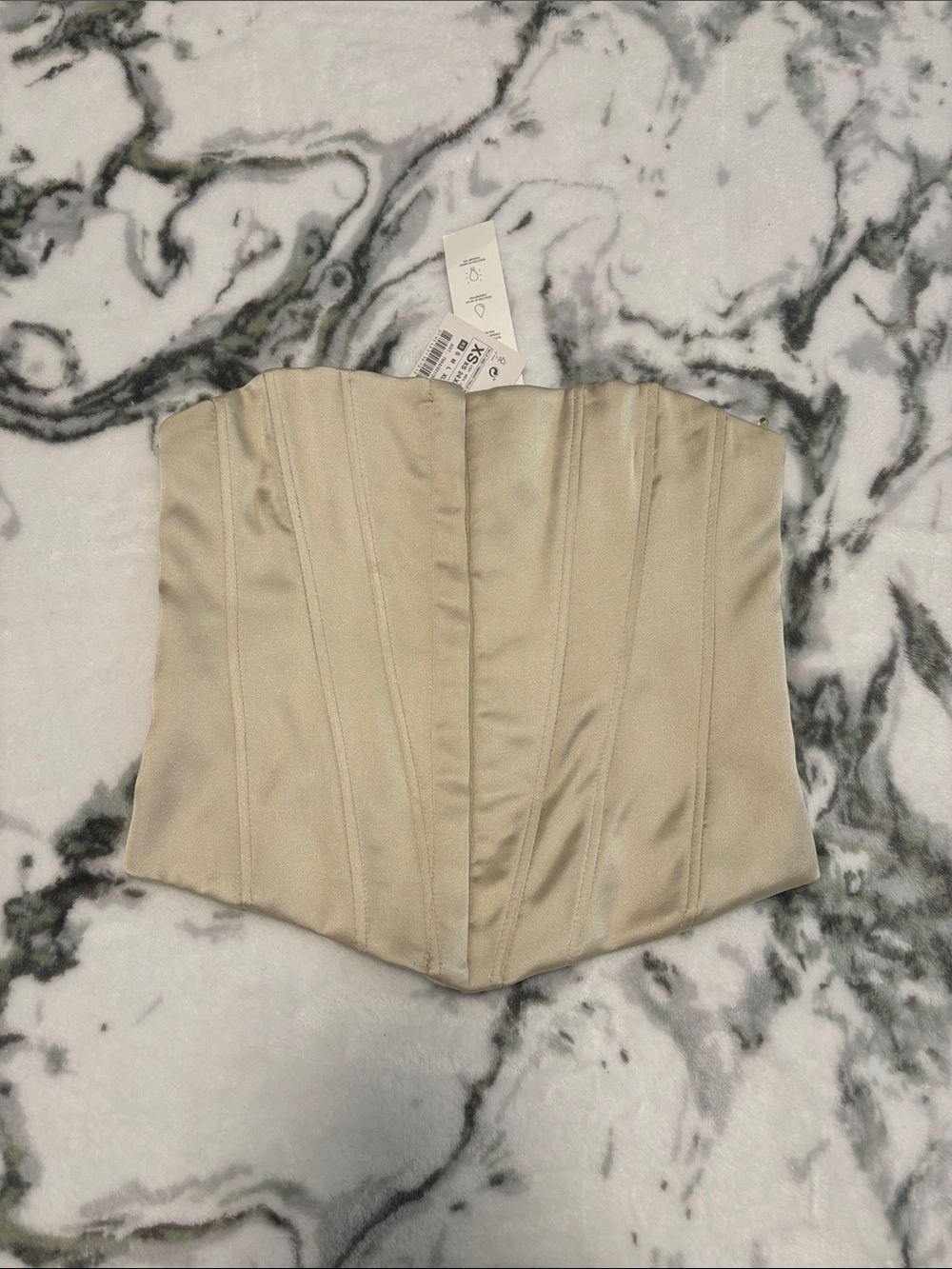 Zara Satin Corset Top